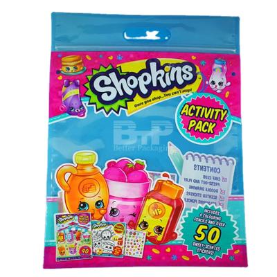 China Toy Packaging BOPP Plastic Back Seal Moisture Proof Bag for sale