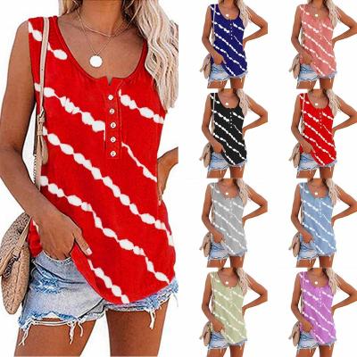 China New Fashion Good Quality QUICK DRY Hot Selling Printed Women's Vest Sleeveless Clothing Top T-Shirt for sale