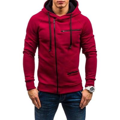 China Best Selling Anti-Wrinkle Plus Size Simple Comfortable White Anti Wrinkle Men Zipper Windproof Zipper Up Hoodie for sale