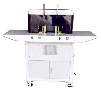 China Heavy Duty Deli Head PVC Double Carrier Manual Books Corner Rounding Electric Corner Packing Slitter for sale