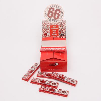 China Hot Selling Bros Red Rice Paper 66 Large Rolling Paper 66L Red Smoking Sheets Pack for sale