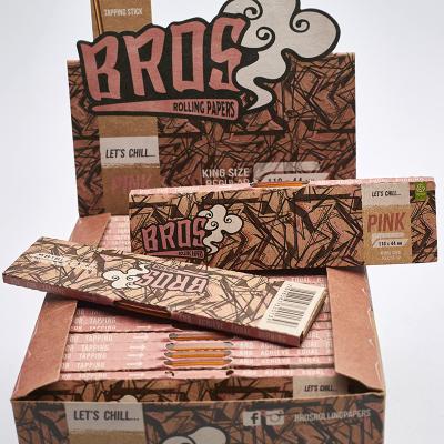 China Bros Brown Rolling Paper With 33 Sheets For Smoking King Size for sale