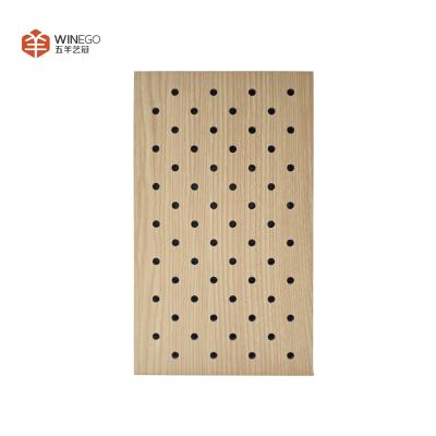 China Sustainable MDF Perforated Acoustic Panel with High Sound Insulation for Wall for sale