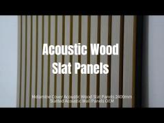 Elegant Wood Slat Acoustic Panel Functional And Artistic Sound Absorption