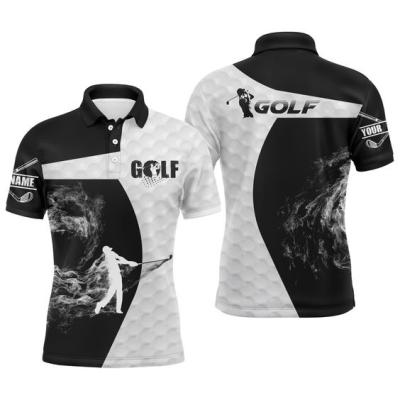 China OEM Logo Designer Printing Custom Blank Dry-Fit Sports Gym QUICK DRY Polyester/Spandex Sublimation UPF 50+ Made Blank Golf Polo Shirts for sale