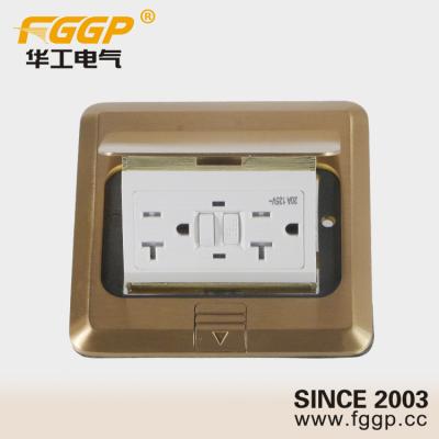 China 120V 20A Convenient Hot Selling Dual Floor Receptacle GFCI With Shutter From Wenzhen Factory for sale