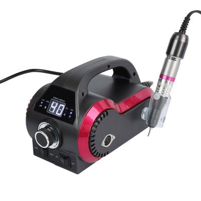 China Nail Art Beauty New Nail Machine Unique Design With Handle Nail Grinder 45000RPM Desktop Electric Nail Drill for sale