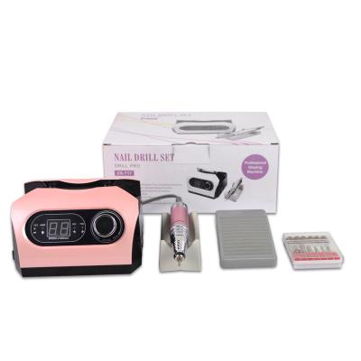 China Nail Art Beauty Nail Salon Desktop Manicure Pedicure Machine 35000RPM Electric Acrylic Nail File Drill for sale