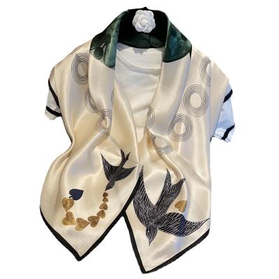 China Square 2021 spring new style wholesale natural silk main scarf for sale