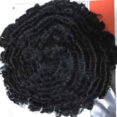 China Curly On The Roots Men Hair Toupee With Different Texture Wave By Special Professor Gold With Gray Hair for sale