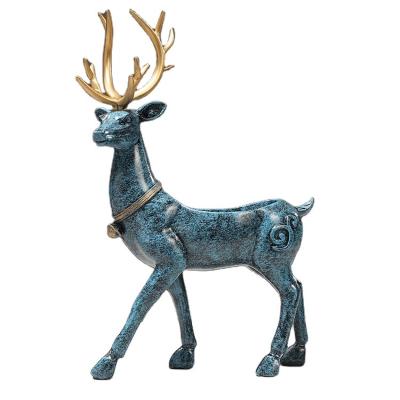 China Deer Design Resin Deer For Home Decoration Storage Boxes Drawers Racks Racks Organization Food Containers Housewares Candy Box for sale