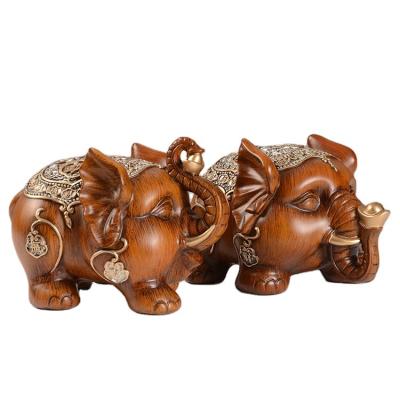 China Beautiful Chinese Style US Dollar Money Saving Jar Resin Elephant Piggy Bank Coin Savings Parents Money Jar Change Gift for Kids Children for sale