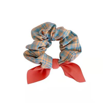 China Soft Bow Tie Hair Rope Tie Elastic Hair Band Hair Ring Scrunchies for sale