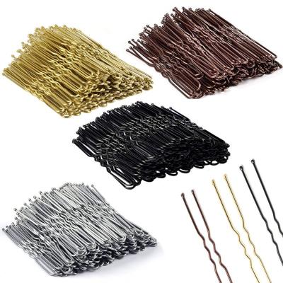 China Hold down 100 Pcs/bag European and American 6cm U-shaped ball clip pin headwear black studio hair main tool for sale