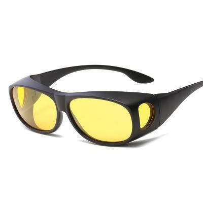 China Fashion Sunglasses Wholesale Polarized Anti-Glare Wraps Fit Over Night Vision Driving Glass Wrap Around Sunglasses For Women Men for sale