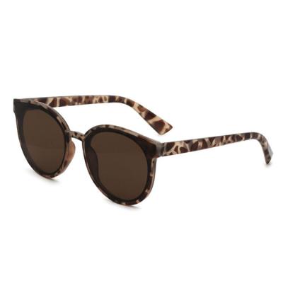 China Custom Round 2021 VIFF HP18062 Logo Brown Leopard Frame Shades Sun Glasses Round Fashion Sunglasses for sale