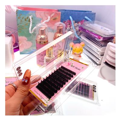 China Wholesale Individual Feather Eyelash Extension OEM Packaging Individual Mink Lashes Multi Colored Lashes for sale