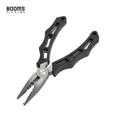 China Durable Fishing Booms F07 6 Inch Stainless Steel Fishing Pliers With Lanyard And Reel Sheath for sale