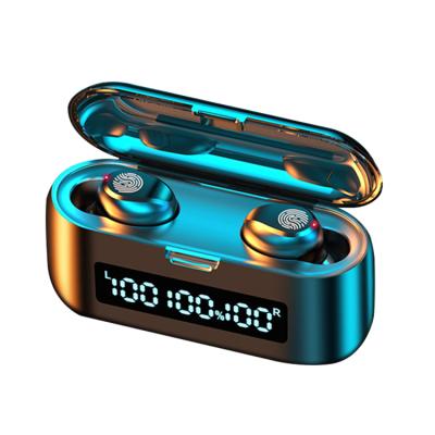 China Blue Tooth 5.0 F9 Touch Control Earbuds F9 Earbuds F9-39 tws 9D Gaming High Fidelity Headset Earphone 2000mAh LED Display Wireless Blue Tooth for sale