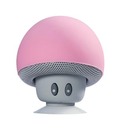 China 2021 EZCast Mini Cartoon Wireless Blue Tooth Sucker Speaker Waterproof Shower Subwoofer Music Player Mushroom Stereo Speaker for sale