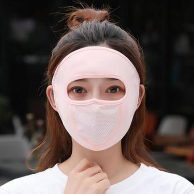 China Ultra-thin Breathable Anti-UV Anti-UV Spring Face Female Sunscreen Bike/Bicycle/Summer Outdoor Riding Silk Breathable Silk Face Mask and UV Proof for sale