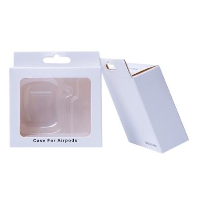 China Recyclable Earphone Paper Packaging Box With Blister Tray For Airpods Wireless Earphone for sale