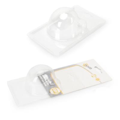 China Custom Cheap Disposable Clear Blister Slider Plastic Blister Box Packaging Box With Paper Card for sale