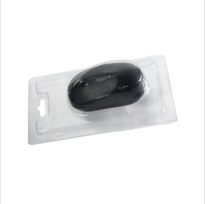 China Recycled Materials PET Transparent Plastic Blister Box Mouse Clamshell Digital Packaging Blister Packing for sale