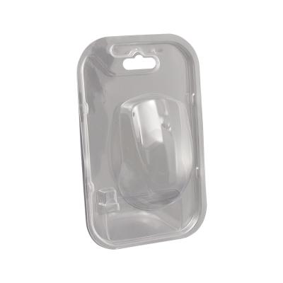 China Custom Recycled Blister Tray Materials Mouse PVC Clamshell Plastic Transparent Blister Packing Box for sale