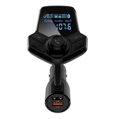 China Cyberpunk Fm Transmitter Car Wireless Bluetooth-compatible Fm Radio Modulator Kit Handsfree Car Charger Audio Car Aux Mp3 Music Player USB for sale