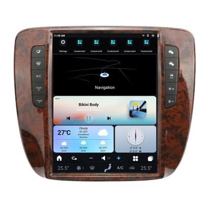 China Built-In Speaker Car vertical screen For Chevrolet Tahoe Silverado GMC Yukon 2007 - 2013 Car Radio Multimedia Player GPS Navigation Tesla Screen for sale