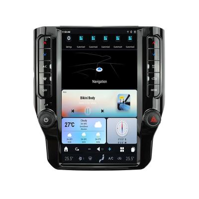 China Built-In Speaker 4+64GB Android Car Radio For Dodge RAM 2020-2024 Auto Stereo Vertical Screen GPS Navi Multimedia Player Carplay Unit for sale