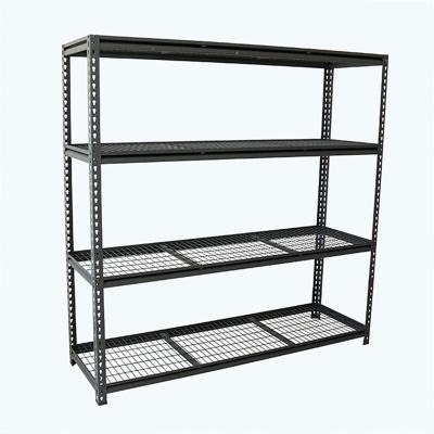 China Corrosion Protection 4-Shelf Industrial Garage Warehouse Boltless Metal Steel Rack Shelving for sale