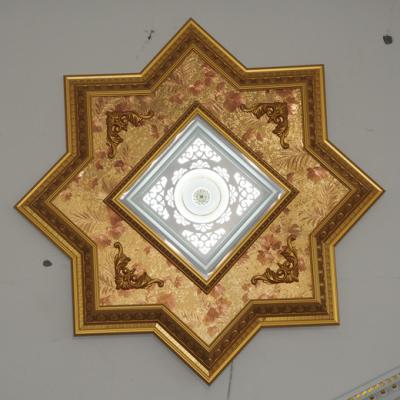 China Artistic Ceilings Led Palace Ceiling, European Style Palace Ceiling, Plastic PS Ceiling for sale