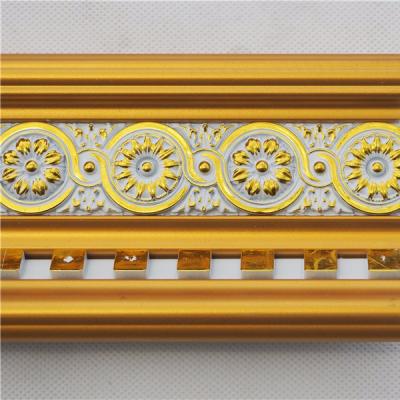 China Artistic Ceilings Beautiful High Quality Luxury Decorative PS Carving Cornice Molding for sale