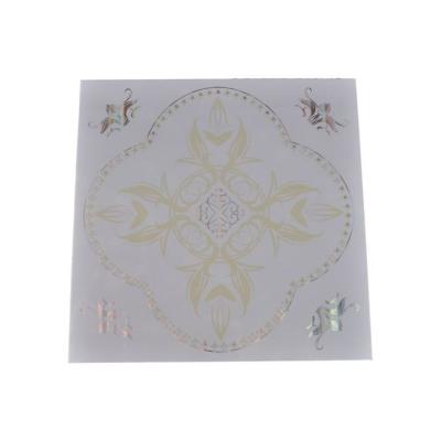 China Hot Stamping Artistic Ceilings 595*595MM Interior Wall Panels Ceiling Tiles Interior Decoration PVC Ceiling for sale