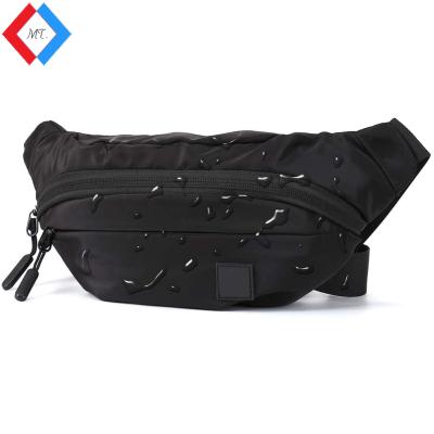 China Anti Theft Black Large Fanny Pack For Outdoor Men Waist Bag Pack Pouch for sale