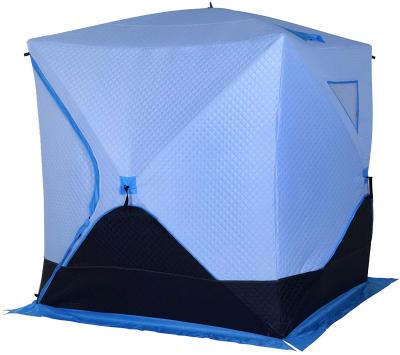 China Factory price good quality noise ice nylon ultralight straight bracing type shelter for sale