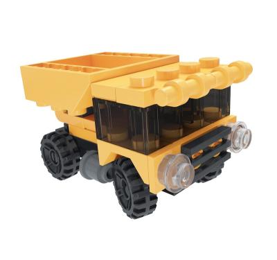 China Two In ONE Good Quality Education Motor Car ABS Pocket Imaginative Block For Boys for sale