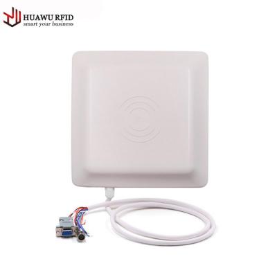 China HUAWU 900mhz warehouse wifi wiegand rs232 usb HID keyboard emulator UHF rfid reader 220*220*58mm for sale