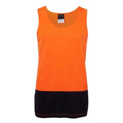 China Breathable Polyester HiVis Traditional Quick Dry 100% Straight Edge Singlet for sale