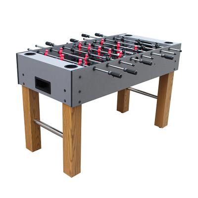 China MDF High-end Quality Hand Football Game Table Baby Foot Game Table Foosball Soccer Tables for sale