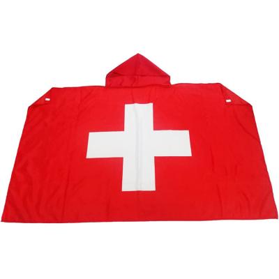 China Custom Flag Body Health Care Institutes Factory Direct Sales Celebration Event Body Flag Switzerland Hooded Flag for sale