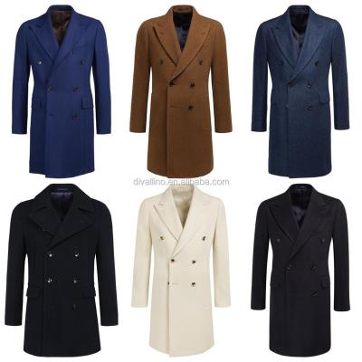 China 2021 anti-shrink men's wool double breasted overcoat factory direct with factory wholesale price for sale