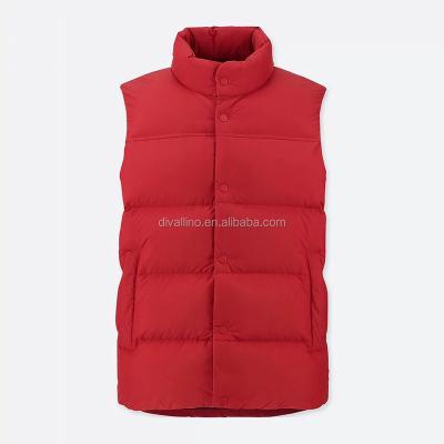 China 2019 custom made winter man's winter padded vest factory direct anti-shrink with lowest wholesale price for sale