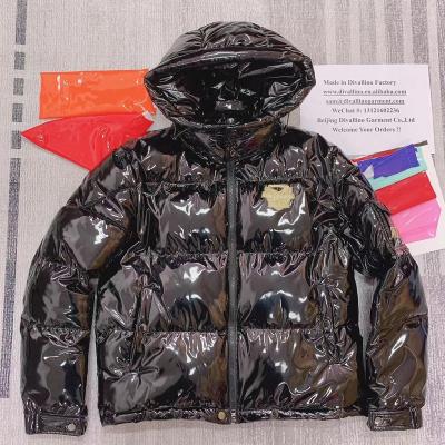 China 2022 Breathable HOT SALES! Winter Shiny Stripper Jacket Unisex Bubble Coat Manufacturer Down Jacket With Lowest Wholesale Price for sale