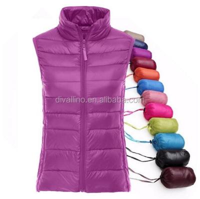 China 2020 breathable factory direct ultra light women's down vest with factory wholesale price for sale