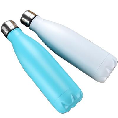 China Viable Sublimation Cola Bottle 500ml Stainless Steel Double Wall Cola Shaped Water Bottle for sale