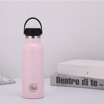 China Hot Novelty Customized Branded Logo Sport Drink Viable Double Walled Stainless Steel Water Bottle for sale