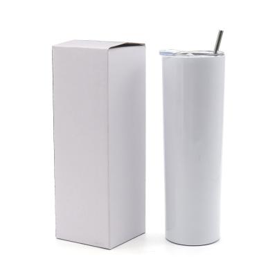 China Wholesale 20oz Sublimation Tumbler Cups Sublimation Blanks 304 Stainless Steel Viable Lean Sublimation 20oz Straight Tumbler for sale